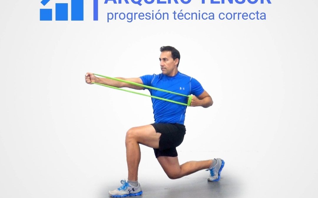 El arquero realizado con un medio elástico es un excelente ejercicio para trabaj…